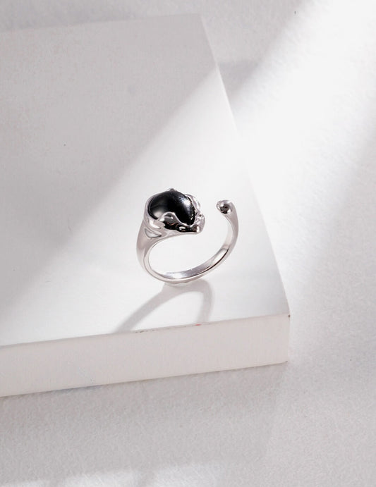 Sterling Silver Agate Ring