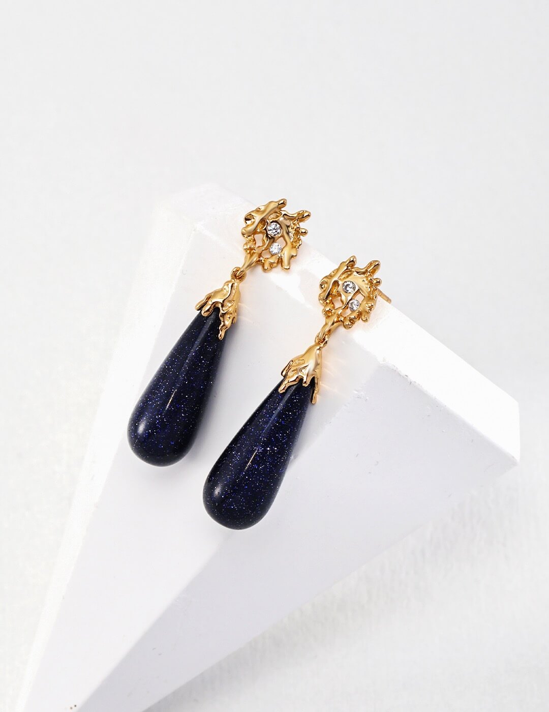 Blue Sandstone Earrings