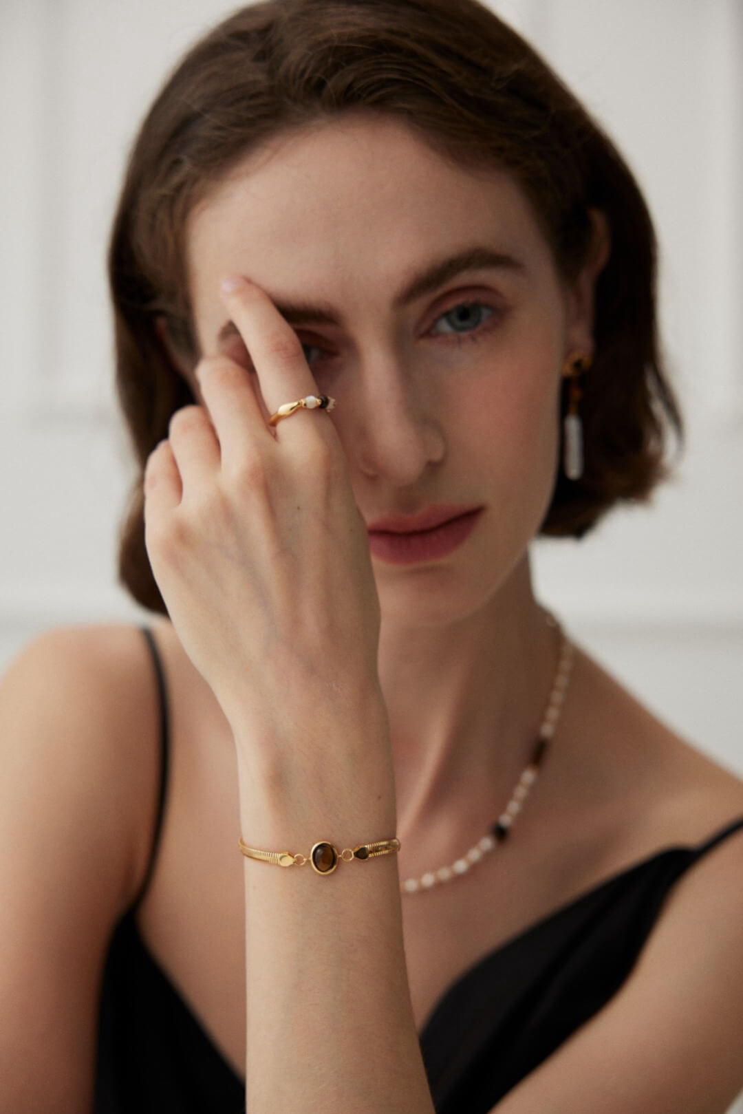 Amber Gold Bracelet