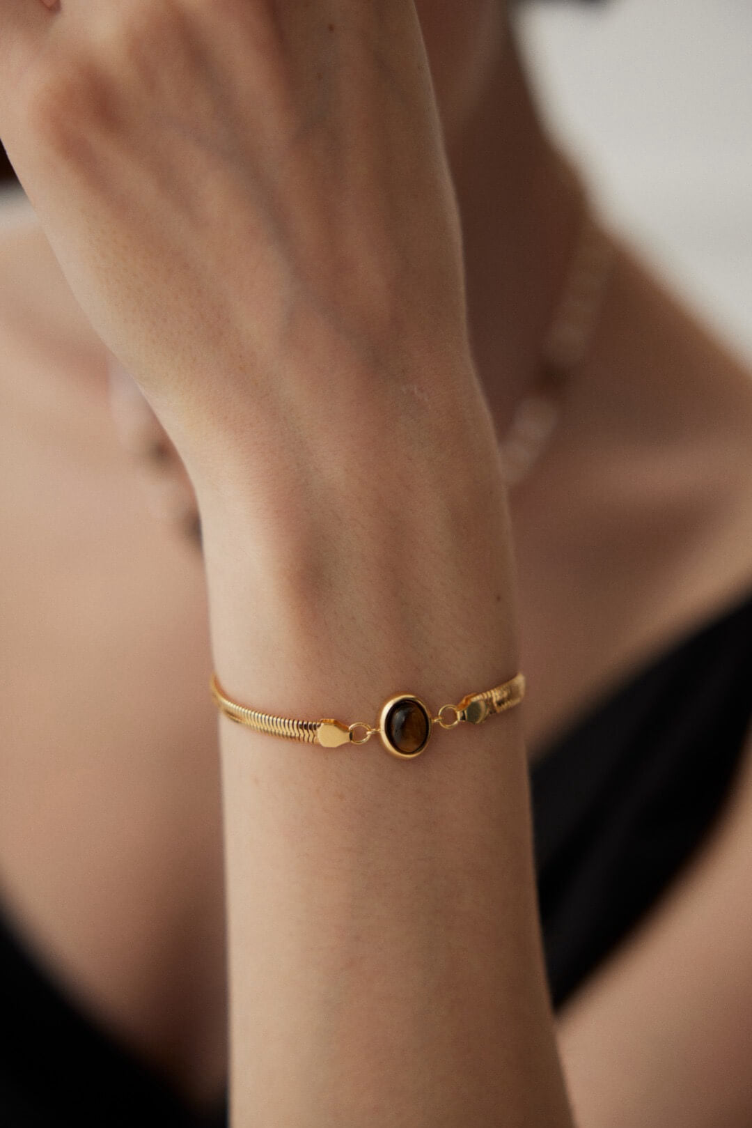 Amber Gold Bracelet