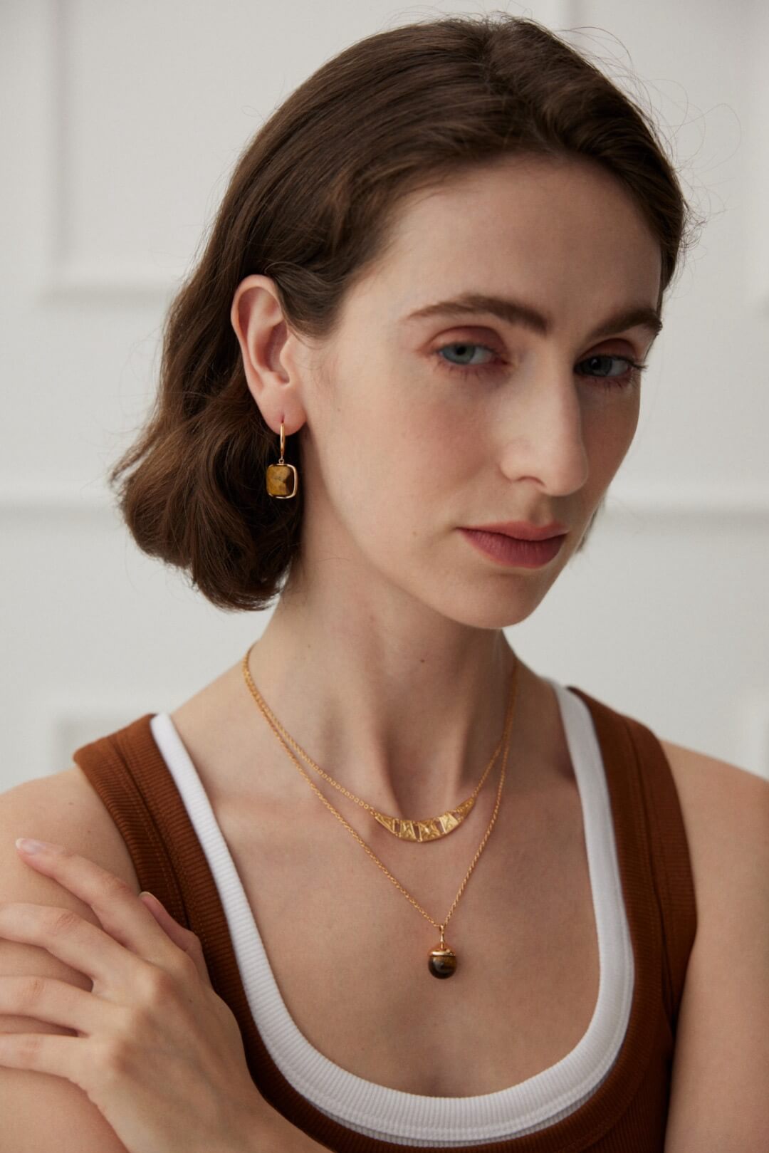 Amber Gold Squares