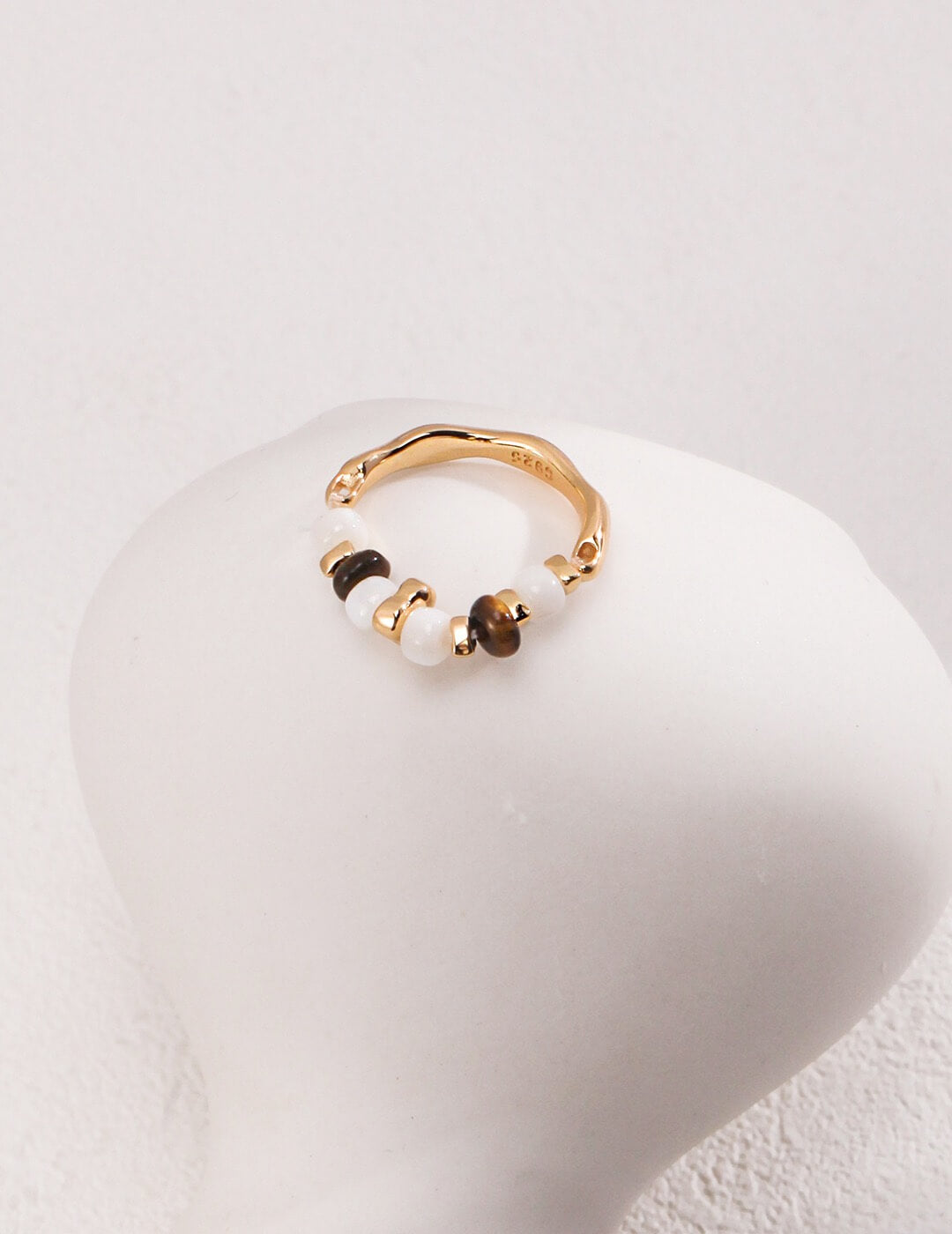 Amber Gold Ring