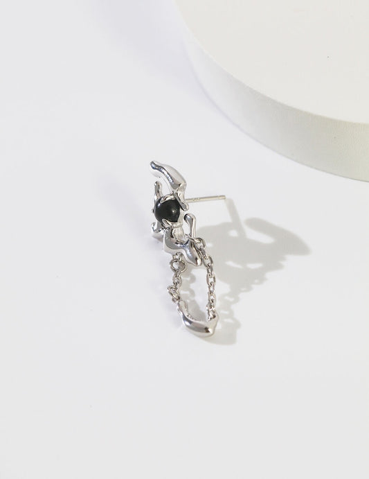 Silver Agate Earrings