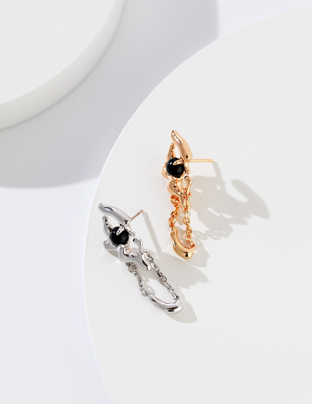 Silver Agate Earrings