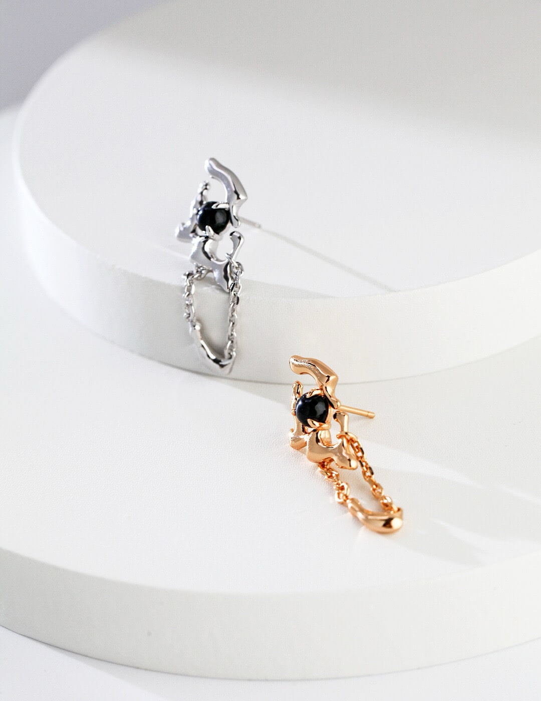 Silver Agate Earrings