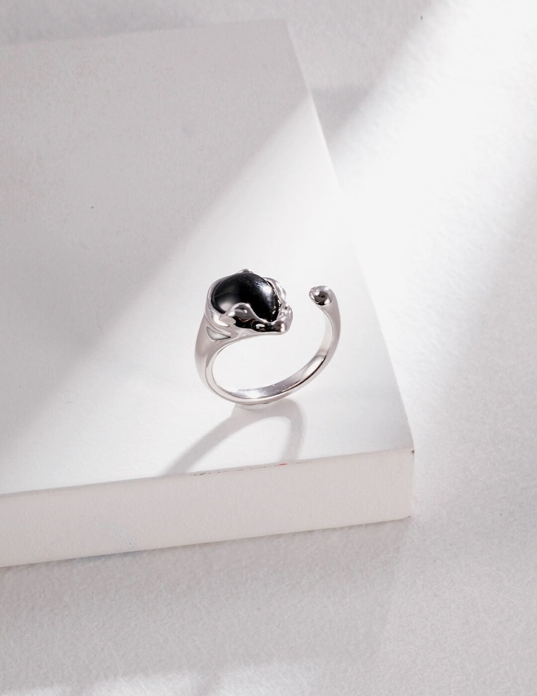 Sterling Silver Agate Ring