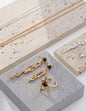 Turbidi Silver AB Asymmetrical Earrings