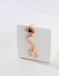 Silver Agate Earrings with Ear Clip