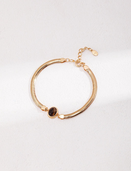 Amber Gold Bracelet