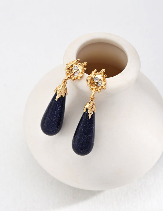 Blue Sandstone Earrings