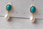Turquoise with Pearl Set
