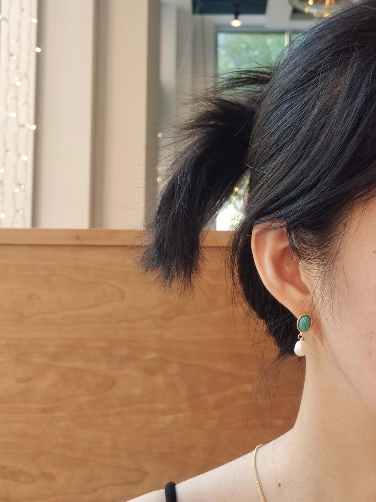 Turquoise with Pearl Set