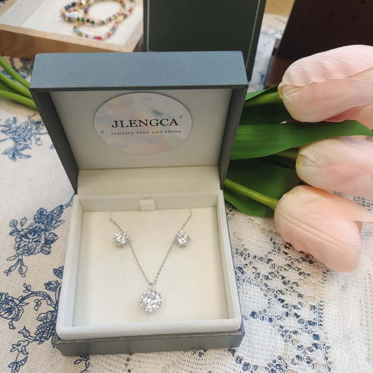 Moissanite 5 Carat Jewellery Set