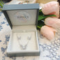 M Butterfly Jewelery Set